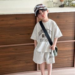 セットアップ キッズ 兄妹 子供服 ジャージ 上下セット ジュニア ベビー服 女の子 男の子 tシャツ 綿 半袖 ショートパンツ おしゃれ 可愛い スポーツ トップス ボトムス 赤ちゃん 半ズボン 誕生日 プレゼンxiaokb322