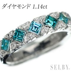 新品 K18/Pt900 ブラジル産パライバトルマリン ダイヤモンド リング  