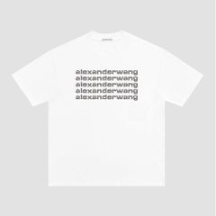 新品未使用 alexander wang アレキサンダーワン ロゴ ホット ダイヤモンド 半袖 ホワイト T シャツ
