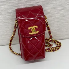 【美品】CHNEL シャネル マトラッセ チェーンポシェット パテントレザー（エナメル) レッド ゴールド金具 ヴィンテージ 中古 ショルダーバッグ パーティ バッグ レディース 女性用 ブランド 本革 レザー 赤 希少 レア プレゼント ギフト バック