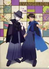 【中古】クリアファイル 碇シンジ＆渚カヲル(2021年丑年イラスト) A4クリアファイル 「新世紀エヴァンゲリオン」 EVANGELION STORE限定