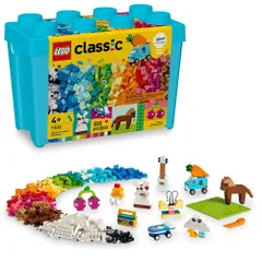 レゴ(LEGO) クラシックで鮮やかなクリエイティブブリックボックス アート&クラフト 子供向け感覚玩具 ユニコーン、スケートボード、ギター、飛行機