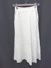 ◇ ⊂ LAVEANGE ラビアンジェ ミックスカラー ロング丈 フレア スカート サイズM ライトベージュ系 レディース E  【1507160014094】