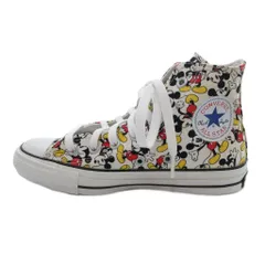 コンバース CONVERSE × Disney ALL STAR 100 MICKEY MOUSE PT HI スニーカー シューズ キャンバス ハイカット 24cm 白 ホワイト 1CK589 /JS