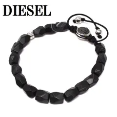 ディーゼル DIESEL AGATE DX1134040 ブレスレット アクセサリー ブレス 腕輪 おしゃれ メンズ ブラック