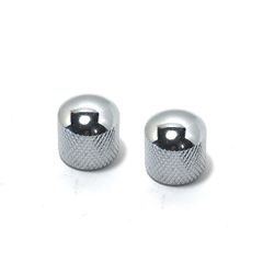 2個セット 金属製メタルドームノブ ツマミ ギター/ベースなどに 6φ ギザギザ差し込み式 通常のミリ規格 ショート芯