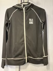 【USED】BILLABONG ラッシュガード ジップフーディー長袖 ブラック WOMEN M
