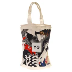Y-3 (ワイスリー) 20AW 内田すずめ アートグラフィック キャンバストートバッグ ホワイトトートバッグのサムネイル