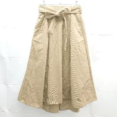 ◇ CIAOPANIC　TYPY　紐付き　綺麗め　ウエストゴム ロング丈 タイト スカート サイズONE ブラウン レディース E  【1303090012960】