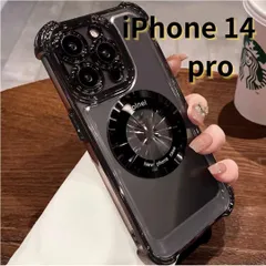 【SHOPS M】iPhone14 pro スマホケース 黒 クリア ワイアレス充電 耐衝撃 レンズ保護 軽量 透明 おしゃれ シンプル E023