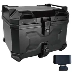 バイク リアボックス 45l ABS 背もたれ付 大容量 トップケース黒 　ブラック　BS2330