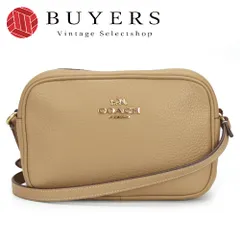 【中古】 コーチ ショルダーバッグ CQ875 ミニ ジェイミー カメラバッグ レザー ベージュ ゴールド金具 ポシェット 斜め掛け シンプル レディース 女性 COACH