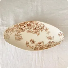 GIEN FRANCE ジアン　アンティーク　皿　8枚　野菜柄　ヴィンテージ フランス アンティーク GIEN ジアン『Lorraine』深皿a | EMUPARIS