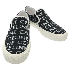 セリーヌ CELINE スリッポン 346932355C38AB40 ブラック/ホワイト コットン スリッポン レディース 新品のサムネイル