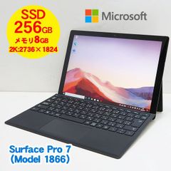 Microsoft / マイクロソフト Surface Pro 7(1866)ブラック/第10世代 Core i5-1035G4/8GB/SSD256GB/Win10Pro-64bit/Webカメラ/Wi-Fi/12.3型/ACアダプターあり
