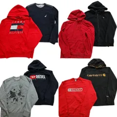 古着卸 まとめ売り ブランドMIX スウェット 8枚セット (メンズ XS /S ) リーバイス ノーティカ ディッキーズ ディーゼル 中古 古着 NB8253