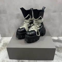 参考上代358600円 国内正規 Rick Owens Hollywood Megalaced Mega Tractor レザー ハリウッド メガレース メガトラクター ブーツ RP01E7871LOOW1 リックオウエンス 38 95756A1のサムネイル