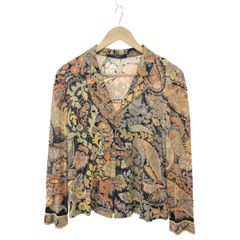 詩仙堂 シセンドウ  半袖ブラウス サイズ:表記なし  グリーン ポリエステル レディース ちりめん 和柄 コマ　240001130363 詩仙堂 シセンドウ 半袖ブラウス サイズ:表記なし グリーン