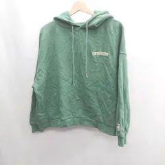 ◇ SHAGGIE シャギー ロゴ刺繍 長袖 スウェットトレーナー サイズF グリーン系 レディース E  【1408060014057】のサムネイル
