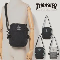 スラッシャー  THRASHER  ミニショルダーバッグ  刺繍 斜め掛け 小さめ キャンプ フェス メンズ レディース ユニセックス