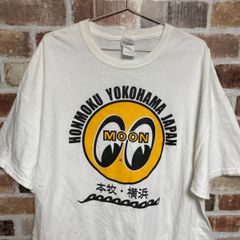 古着 US　GILDAN×MOON　Tシャツ　トップス　2XL　メンズ 　紳士服　半袖　ロゴ　オシャレ　シンプル　アメカジ　ビッグサイズ　横浜　本牧