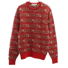 Mサイズ Christian Dior スポーツ ニット セーター ゴルフ柄 Christian Dior SPORTS 青ニットセーター - メルカリ