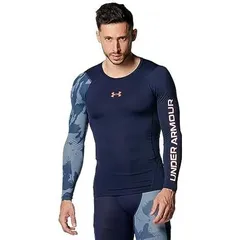 アンダーアーマー(UNDER ARMOUR) ヒートギアアーマー コンプレッション ノベルティ 長袖 シャツ メンズ 1381355 ミッドナイトネイビー Mサイズ