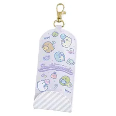 すみっコぐらし ハッピースクール リール付き キーケース 鍵ケース 防犯 CK70802 サンエックス 2024年11月 女の子 かわいい 文房具 すみっこぐらし