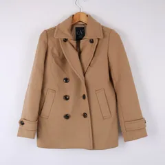 ナチュラルビューティーベーシック ピーコート ウール混 無地 アウター レディース Sサイズ ブラウン NATURAL BEAUTY BASIC 【中古】のサムネイル