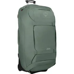 Osprey キャリーカート グリーン/グレー 48L 4輪式 後ろストッパー付】折りたたみコンテナキャリー
