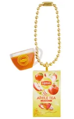 【中古】食玩 キーホルダー 6.アップル ティーバッグ 「Lipton ミニチュアチャーム＆グミ」