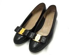 GIANNI VERSACE ジャンニ ヴェルサーチ レザー ヒール パンプス