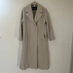 【SLOBE IENA】スローブイエナ　アウター　チェスターコート　ロング　ホワイト系　サイズ36　無地　毛　グレージュ