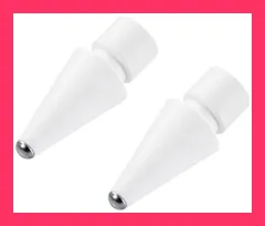 【スタッフおすすめ！】エレコム Apple Pencil 専用 交換ペン先 [第1世代 第2世代 USB-C 対応] 2個セット 金属製 純正ペン先に近い形状 ホワイト P-TIPAP03