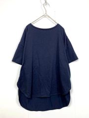 nano universe ナノユニバース 669-1124052 ヘムラインTシャツ カットソー size38/紺  ■◆レディース