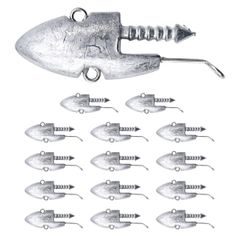 ジグヘッド 釣り ジグヘッドワーム ルアー 重り ワーム バス釣り シーバス チニング ヒラメ アルカリシャッド 28g 15個