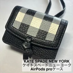 KATE SPADE NEW YORK/ケイトスペードニューヨーク/AirPods proケース/エアーポッズプロ ケース/エアーポッズケース/ブラック/良好品　　　【A238】