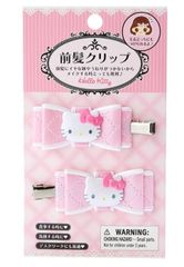 サンリオ(SANRIO) サンリオ 前髪クリップ キルトリボン ヘアクリップ ハローキティ キティちゃん hello kitty 2.5×5.5×0.7cm キャラクター 027090 SANRIO