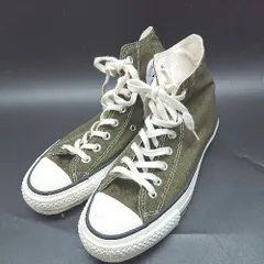 ◇ Θ CONVERSE コンバース ALL STAR オールスター ハイカットシューズ サイズ24.5 カーキ系 レディース E  【1410100018611】