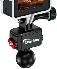 Kaedear(カエディア) バイク アクション カメラ マウント オートバイ クリップマウント ウェアラブルカメラ バイク用 カメラ固定用 アルミ製 カメラマウントGOPROアダプター KDR-R22B (ジョイント)