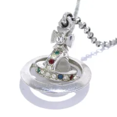 VivienneWestwood(ヴィヴィアンウエストウッド) ネックレス - シルバー×クリア×マルチ オーブ