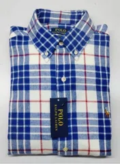 ポロラルフローレン　フランネルシャツ　新品　スリムフィット　送料無料　即日発送　タグ付き