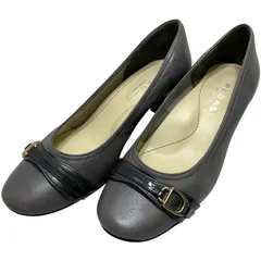 【美品】リーガル (22.5) パンプス ストラップ ラウンドトゥ 本革 レザー 美品】リーガル (22.5) パンプス ラウンドトゥローヒール 本革