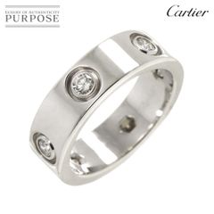 カルティエ Cartier ラブ #49 リング フル ダイヤ K18 WG ホワイトゴールド 750 指輪 Love Ring 90285542