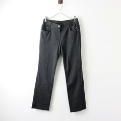 伊太利屋 イタリヤ ITALIYA ビジューパッチ ストレッチ スリムパンツ 9/ダークグレー ボトムス ロング テーパード【2400014169867】のサムネイル