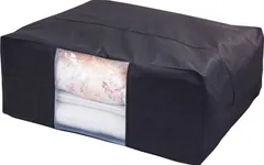 アストロ 公式 良品 布団収納袋 布団一式保管 黒 不織布 抗菌・防臭 617-53のサムネイル