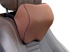 TradeWind ネックパッド ヘッドレスト ネックピロー 腰椎サポート 低反発 ネッククッション ゲーミングチェア ヘッドレスト 車中泊(黒x黒ステッチ) [黒x黒ステッチ]のサムネイル