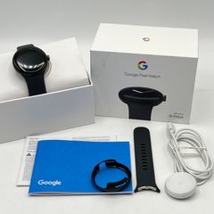 【美品】Google Pixel Watch GA03119-TW Matte Black ステンレス ケース/Obsidian アクティブ バンド グーグル ピクセルウォッチ 本体