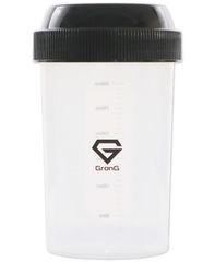 プロテイン シェイカー ブラック 300ml 小さめ シェイカーボトル シェーカー プロテインシェイカー GronG（グロング）