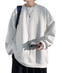 #1082:ホワイト_3XL Poperdision トレーナー 秋服 メンズ 大きい サイズ ビッグ シルエット パーカー 長袖 Ｔシャツ ゆったり 無地 シンプル スポーツ スポーツウェア プルオーバー 人気 ストリート 柔らかい肌触り シンプル オシャレ